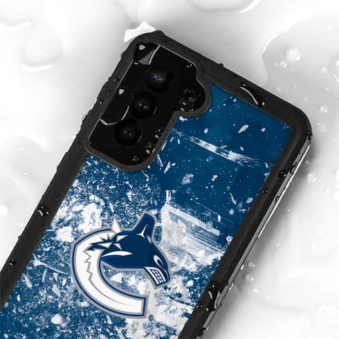 NHL Vancouver Canucks Frozen Galaxy S24 Plus Waterproof Case
